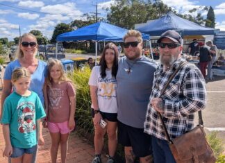 Enjoying a day out on main street Parndana: PHOTOS