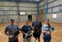 Pickleball players take to the courts on Kangaroo Island